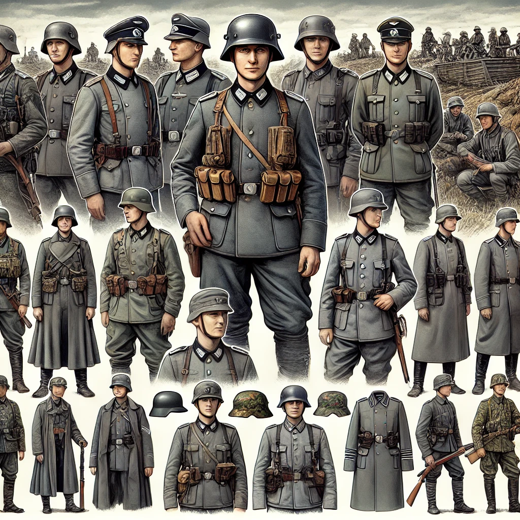Each nation involved in World War II developed its own version of combat trousers, reflecting their unique requirements and resources: