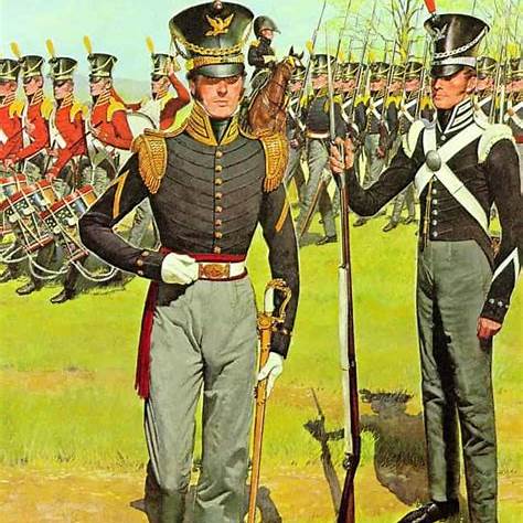 In the early 1800s, U.S. military uniforms were heavily influenced by European styles, particularly British military fashion