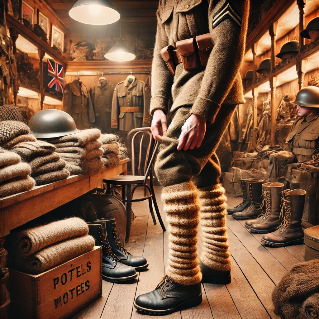 Wearing puttees requires a specific wrapping technique to ensure they stay secure and provide adequate support.