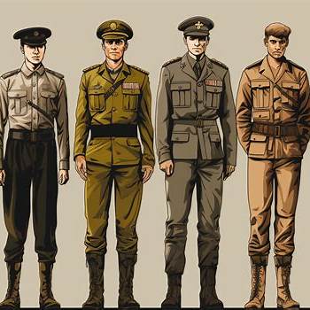 Military uniforms have served practical purposes throughout history and influenced modern military and civilian fashion.