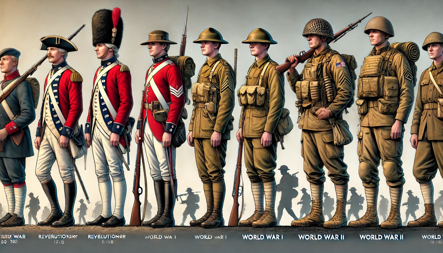 These uniforms prioritized durability, camouflage, and practicality, reflecting the brutal conditions of trench warfare.