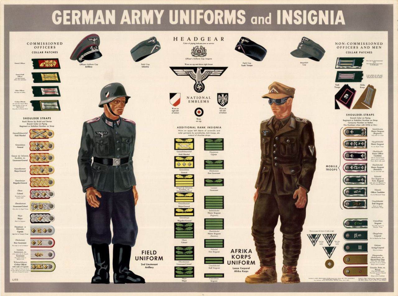 WW1 German uniforms and rank insignia were practical and symbolized the German military's hierarchy and discipline.