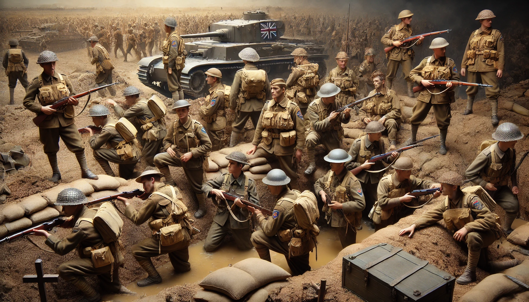 During the Second World War, the British Army was organized into multiple corps, divisions, and regiments, each with specific roles and responsibilities. 