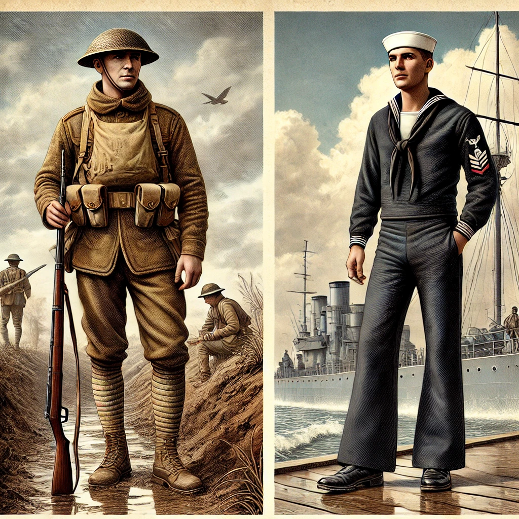WW1 uniforms stand as a powerful testament to the bravery, resilience, and evolution of military history. From the battlefield-ready olive drab of the Army to the symbolic elegance of the US Navy Cracker Jack uniform and full dress blues