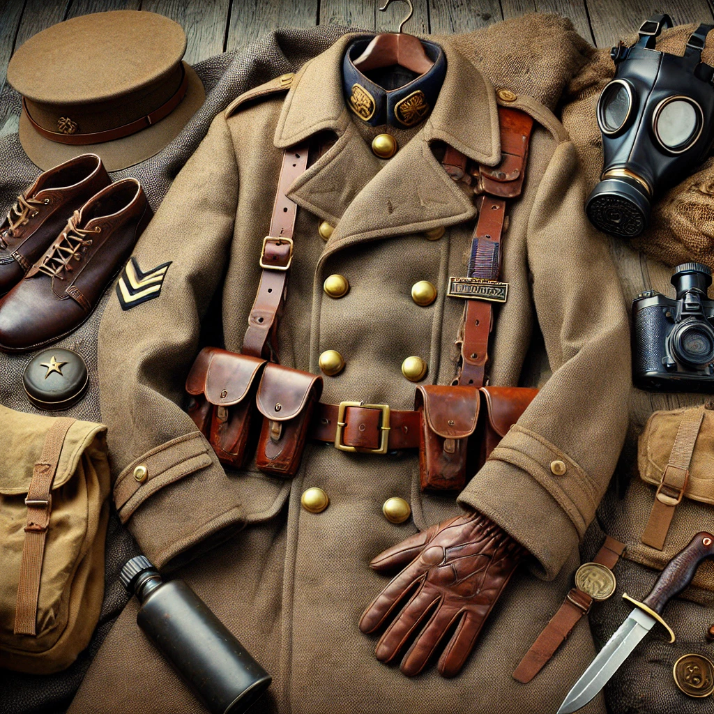 Though we are primarily focused on WW1 trench coat accessories, it’s worth noting that World War Two jackets share some similarities and differences in their accessory needs.