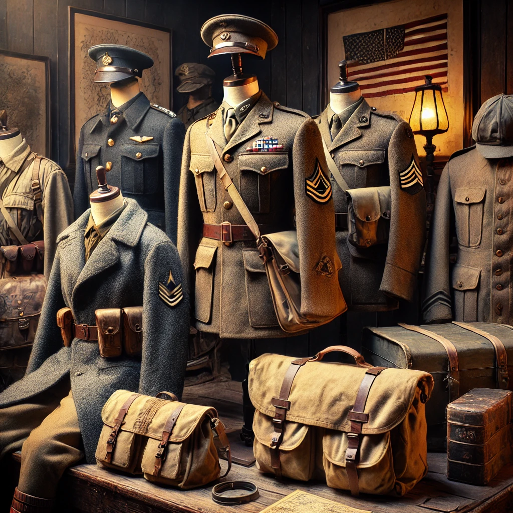 WWI/WWII clothing continues to capture the imagination of fashion enthusiasts, history buffs, and military collectors alike. 
