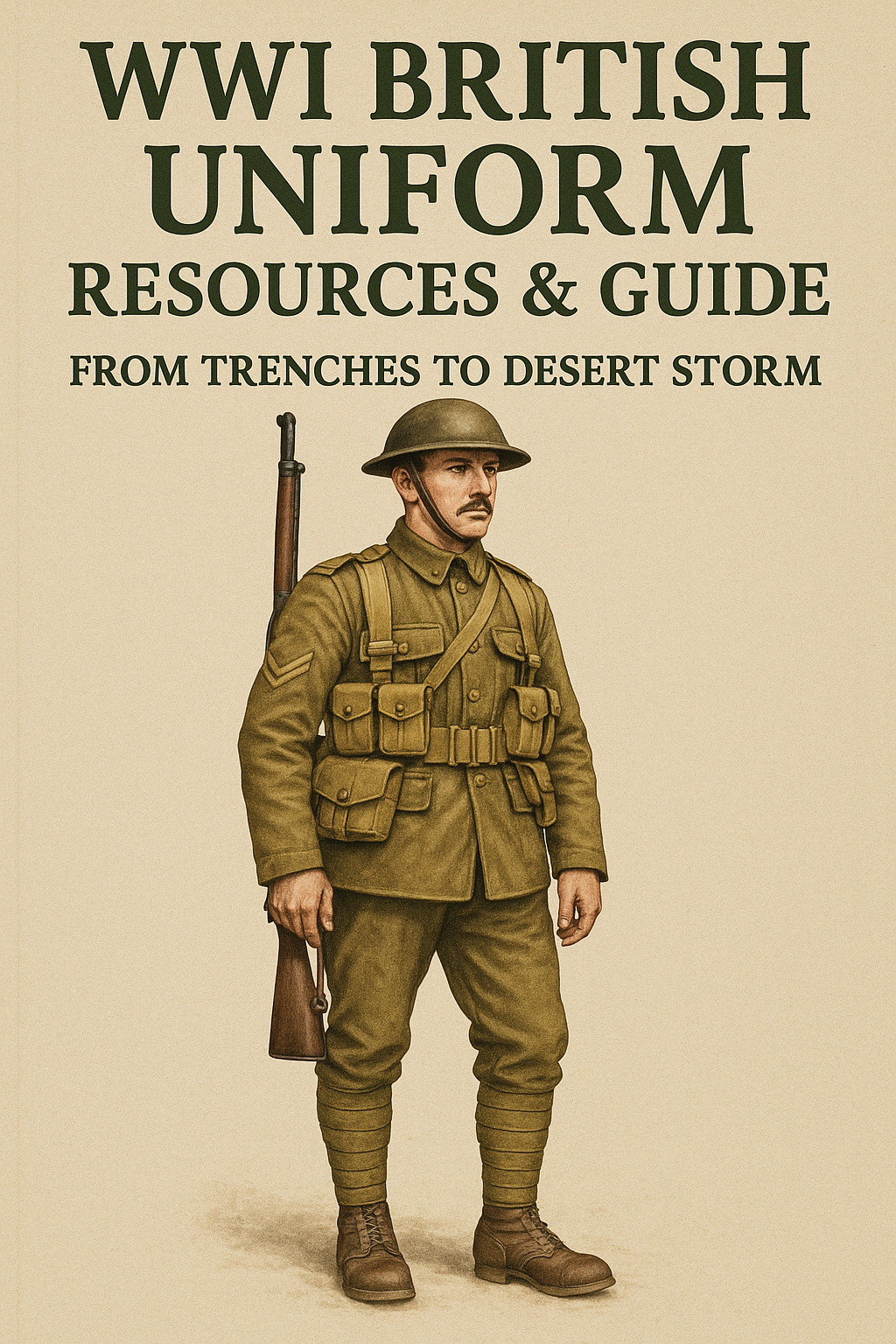 Each uniform, from the khaki wool of World War I to the lightweight DBDUs of Desert Storm, represents a chapter in the evolving story of the British military.