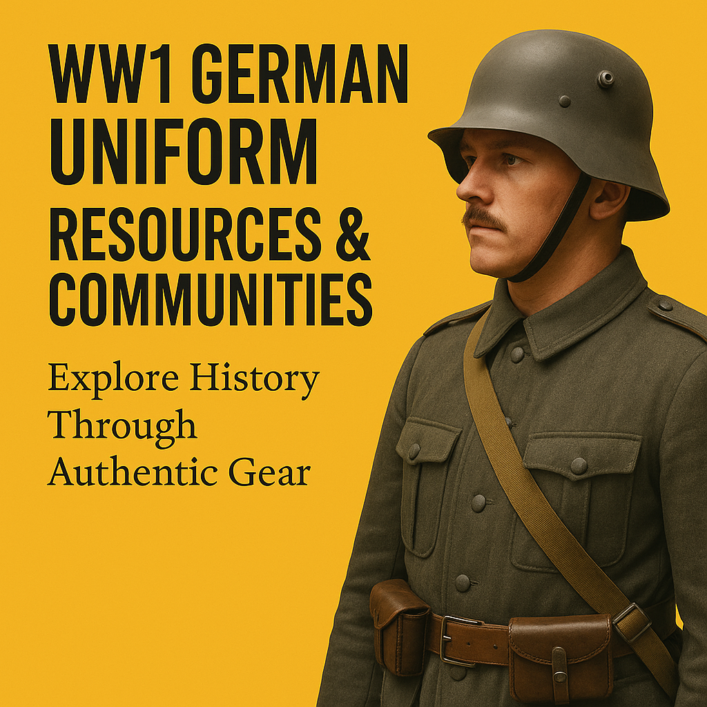 WW1 German uniform reenactments are popular in Europe and North America. They allow participants to understand the soldier’s life and educate the public at historical events.