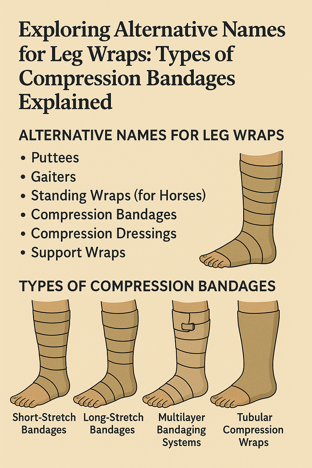 Historically, wraps like puttees were a crucial part of military uniforms. Soldiers wound long strips of cloth around their lower legs to protect against mud, cold, and injury during long marches