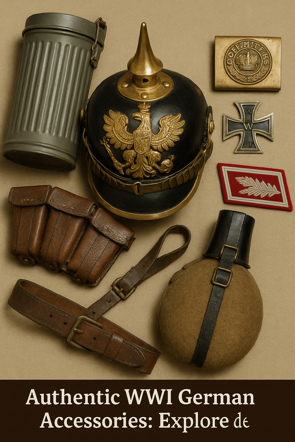 Before delving into specific accessories, it's essential to understand the broader structure of the German military during the First World War. The Imperial German Army was known for its precision, discipline, and attention.