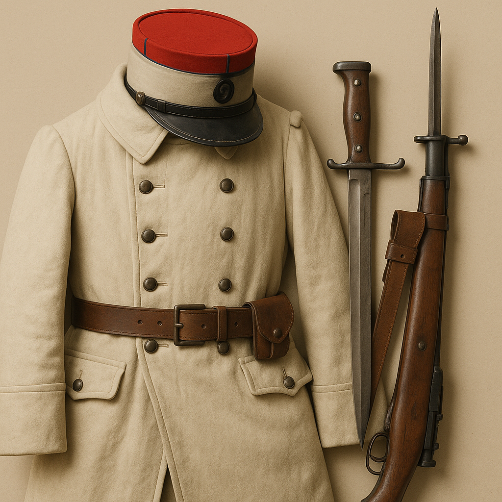 When imagining a World War I battlefield, the image of a French soldier often comes to mind—clad in a deep blue greatcoat, topped with a distinct kepi hat, and armed with a bayonet-ready rifle.