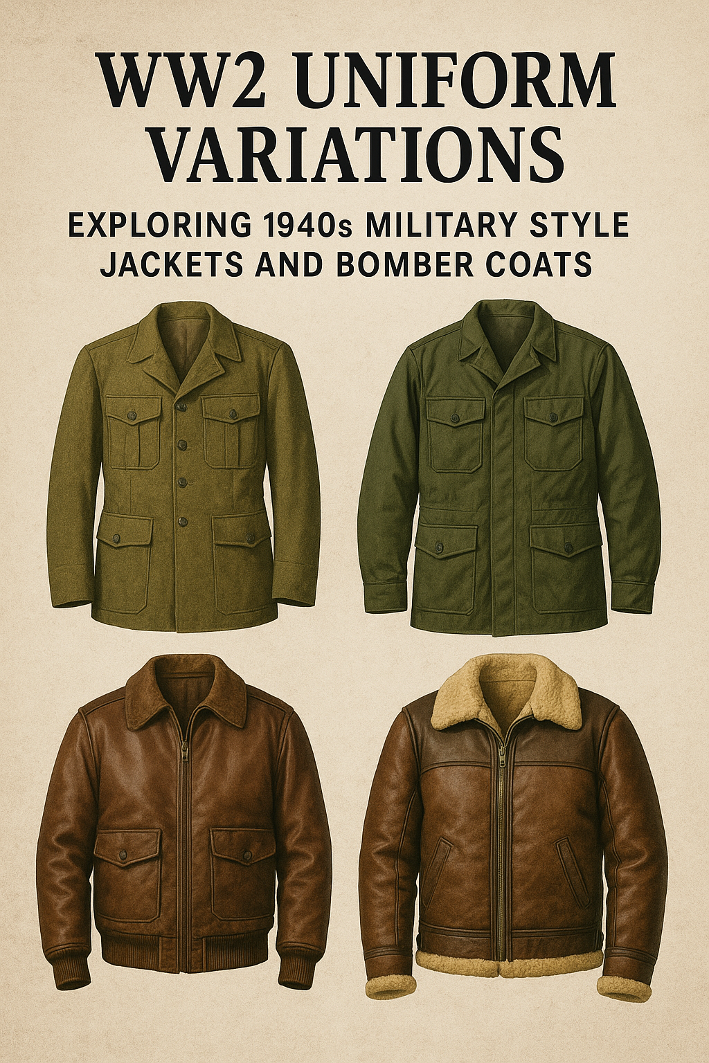 The Second World War (1939–1945) was a time of immense change, not only in geopolitics but also in military innovation. One often overlooked area is the evolution of the WW2 military uniform, which went far beyond functionality.