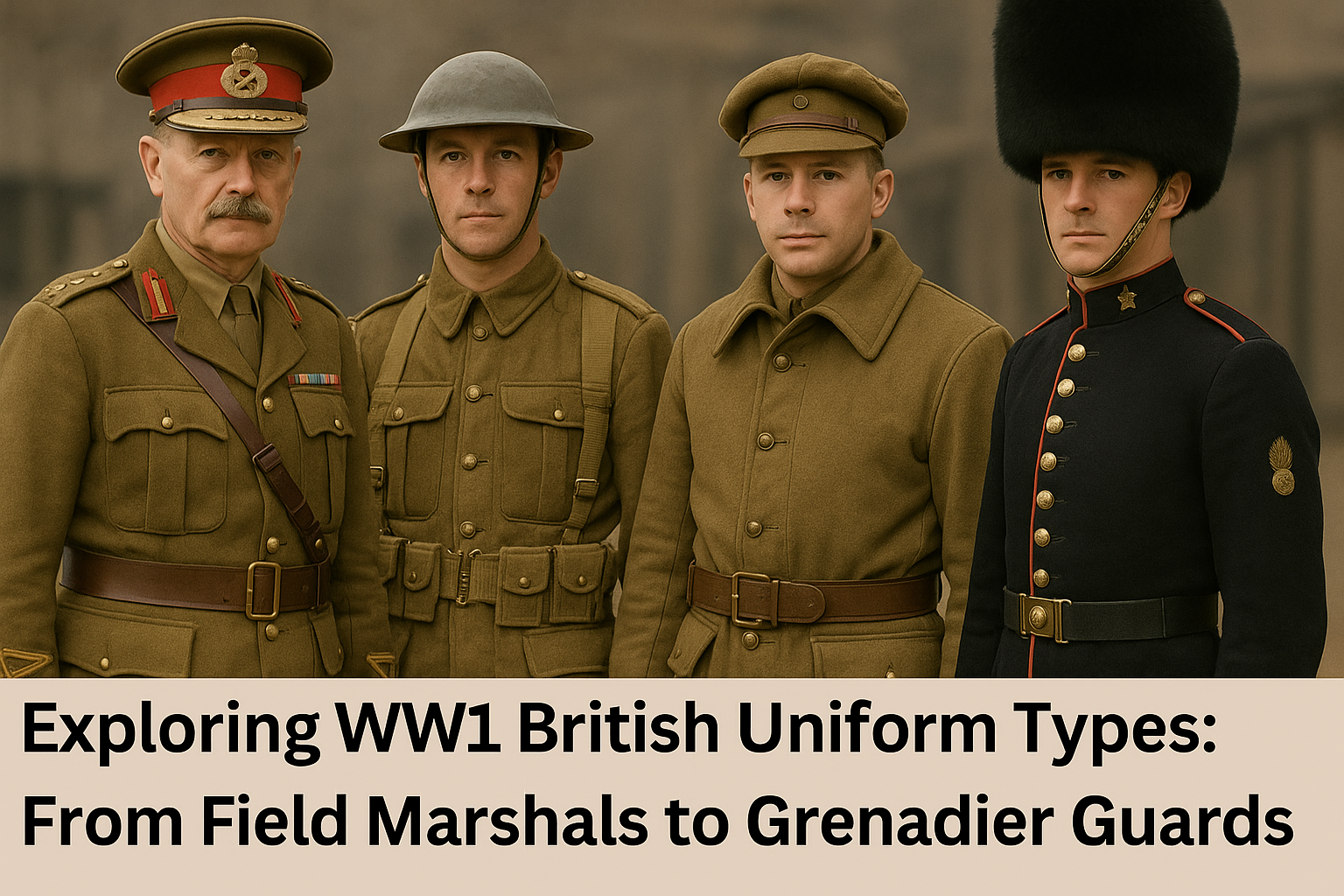 When we imagine the British Army during the First World War, we often picture brave soldiers trudging through the mud of the Western Front in khaki uniforms.