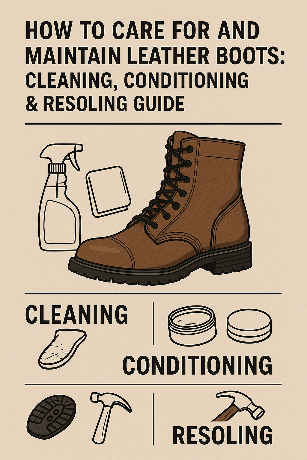 Whether you’re a reenactor preserving historical authenticity, a WW1 military enthusiast, or someone who just appreciates rugged, reliable leather boots, one thing is certain: proper boot care is essential.