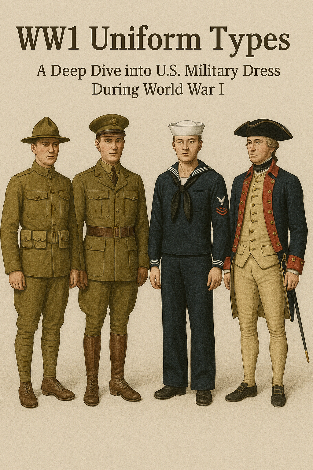 Military uniforms do more than outfit soldiers—they embody national identity, structure, and historical legacy. During World War I, American uniforms evolved from both practical and symbolic needs.