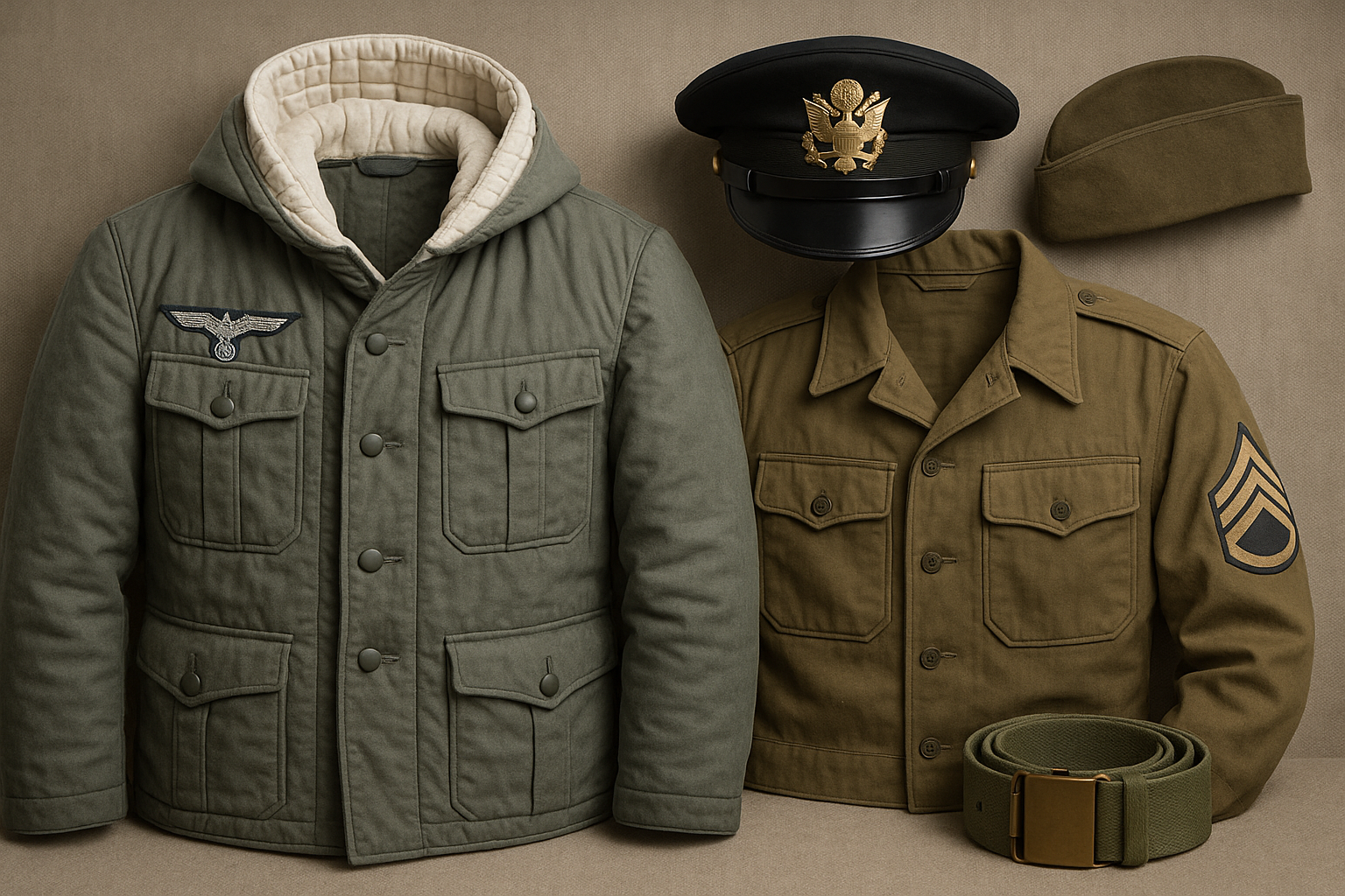 At Paddelaters, we specialize in accurate historical reproductions and understanding the uniform components from both Allied and Axis forces is vital to appreciate the craftsmanship and function behind each piece.