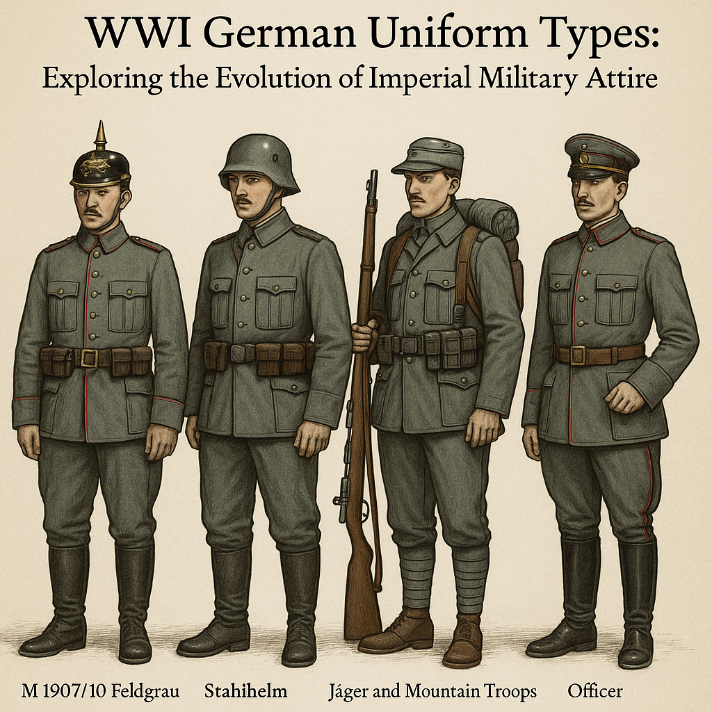 German uniforms in WWI underwent several transitions to meet the demands of trench warfare and technological changes.