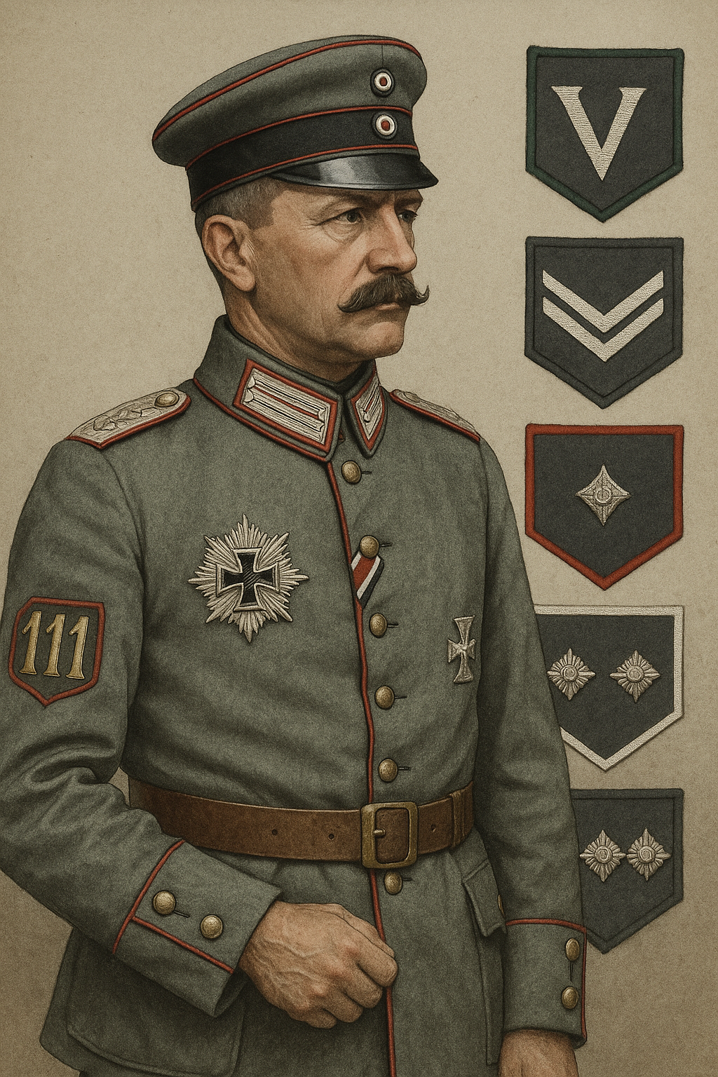 Military uniforms have always carried more than just fabric — they embody authority, hierarchy, and identity. For the German army during World War I, uniform insignia and ranks were rich in symbolism.