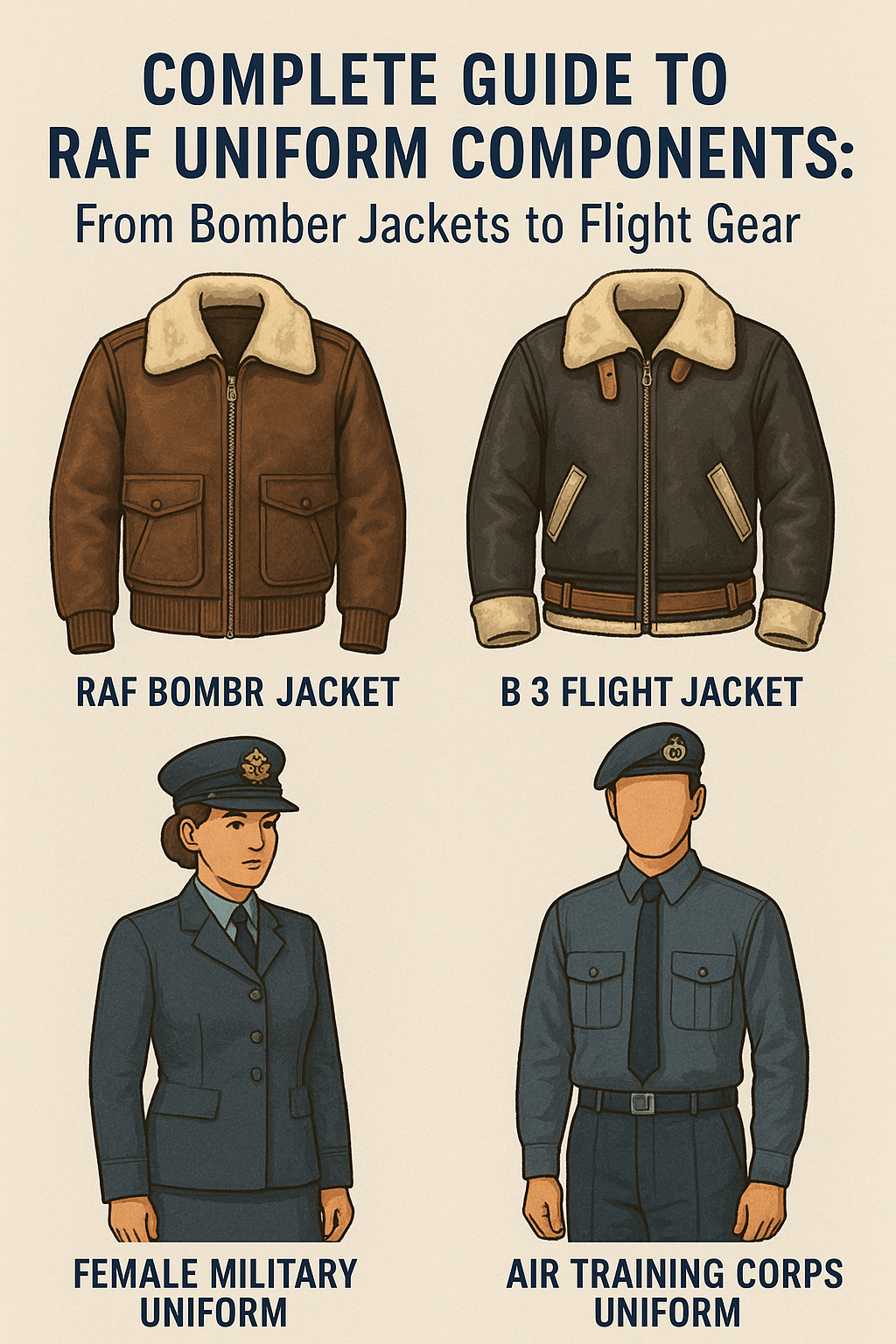 The components of the RAF uniform are much more than military attire—they’re emblems of bravery, engineering excellence, and national pride.