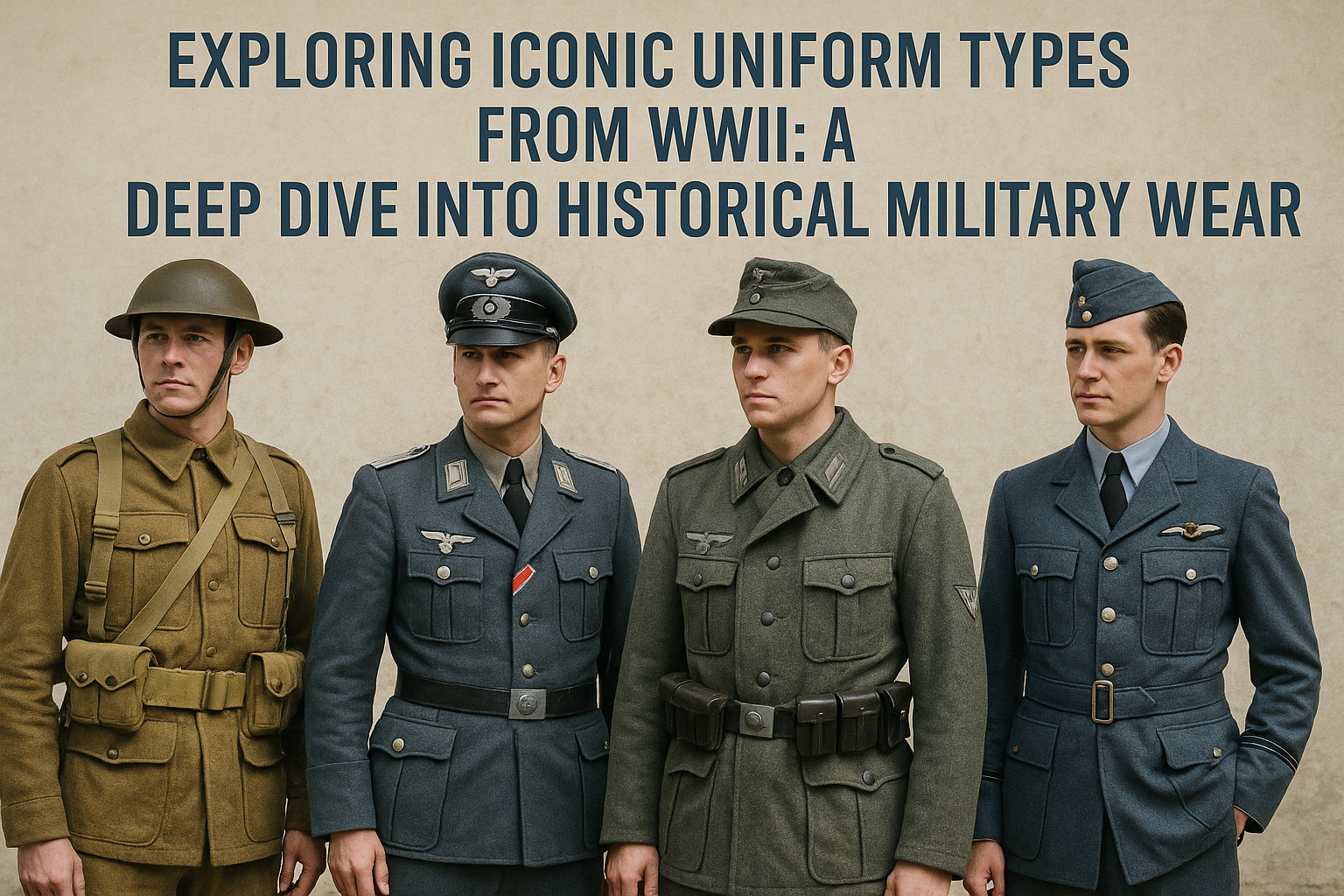 Uniforms were more than battlefield attire; they were symbols of identity, discipline, and strategy. From the practical HBT uniform to the crisp structure of a German M43 tunic, each item speaks volumes.