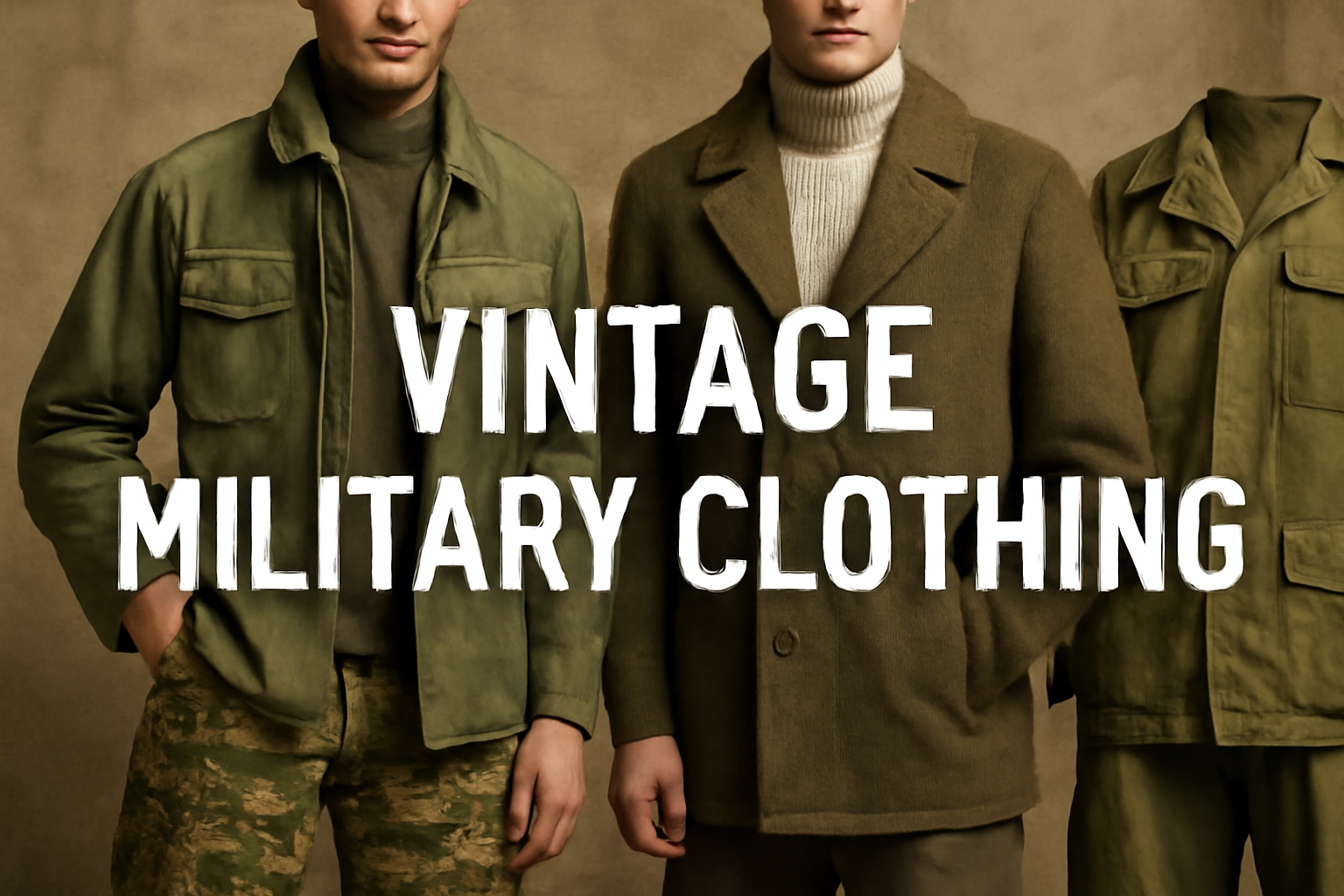 Vintage uniforms have influenced countless designers. Today, the structure of an old field jacket or the rugged cut of military trousers often appears in luxury fashion lines. 