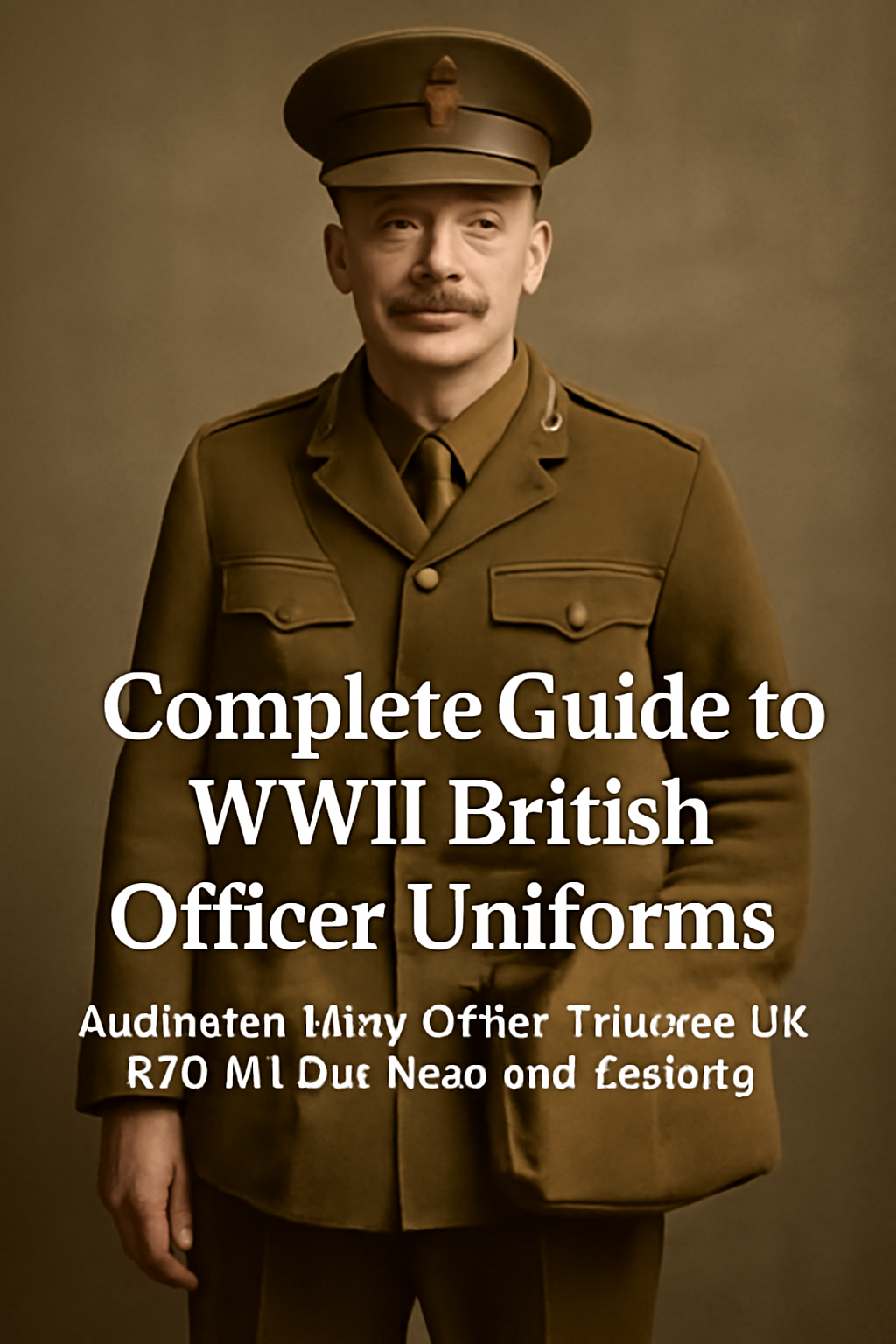 During WWII British officer uniforms were carefully designed to reflect rank, role, and practicality on the battlefield. Officers’ uniforms had to balance formal appearance with battlefield functionality. 
