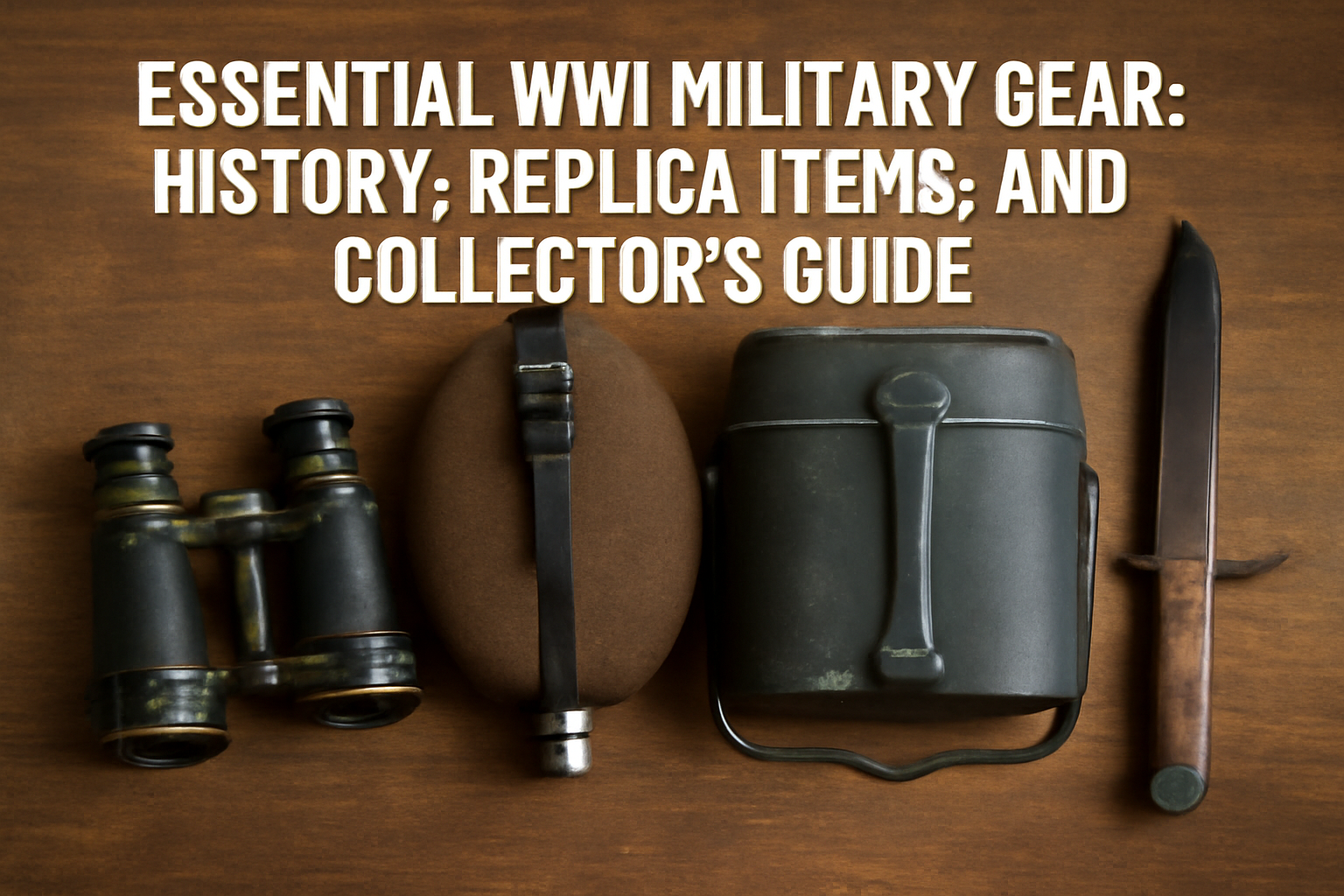 For collectors and reenactors, owning WWI military gear is more than a hobby—it’s about preserving history. Authentic items like the WWI German canteen or a vintage German mess kit allow enthusiasts to experience the era firsthand. 