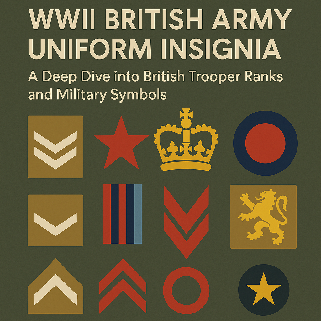 The WWII British Army uniform insignia provides a fascinating insight into the structure and hierarchy of the British armed forces during the war.