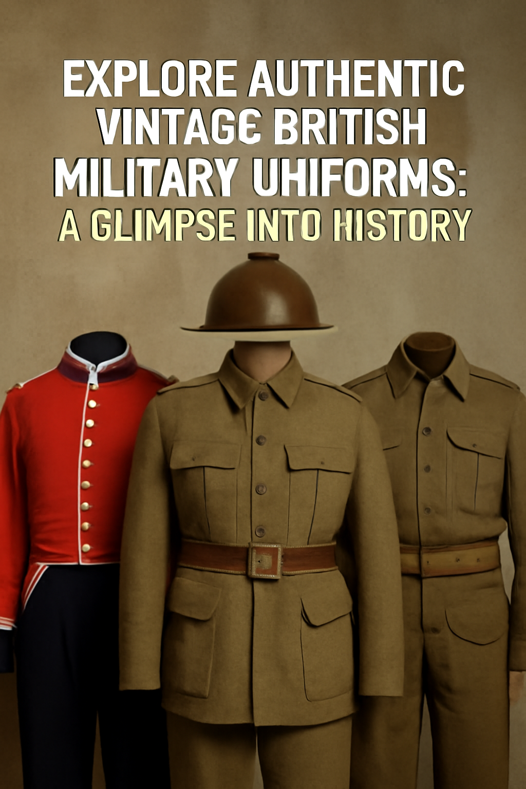 Vintage British military uniforms offer a fascinating glimpse into the past, embodying the spirit of the soldiers who wore them.