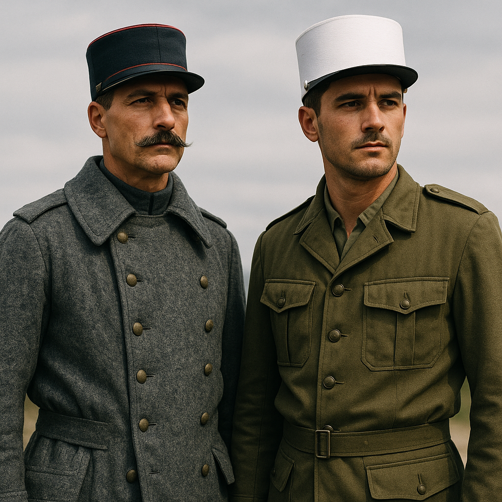 The French Foreign Legion uniform—from its WWI greatcoat to its modern legion jacket—combines history, utility, and timeless appeal.