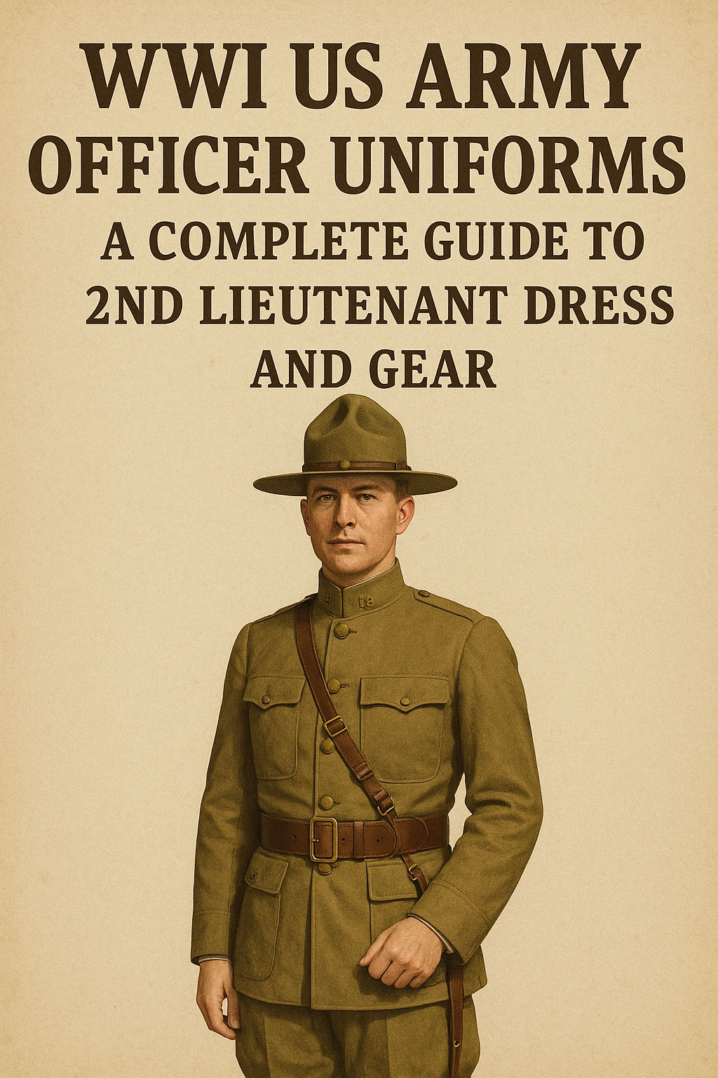 The WWI US Army officer uniform is more than a relic—it’s a living piece of military history. From the khaki tunic and Sam Browne belt to the iconic campaign hat and officer insignia, every element told a story of authority, readiness, and honor.