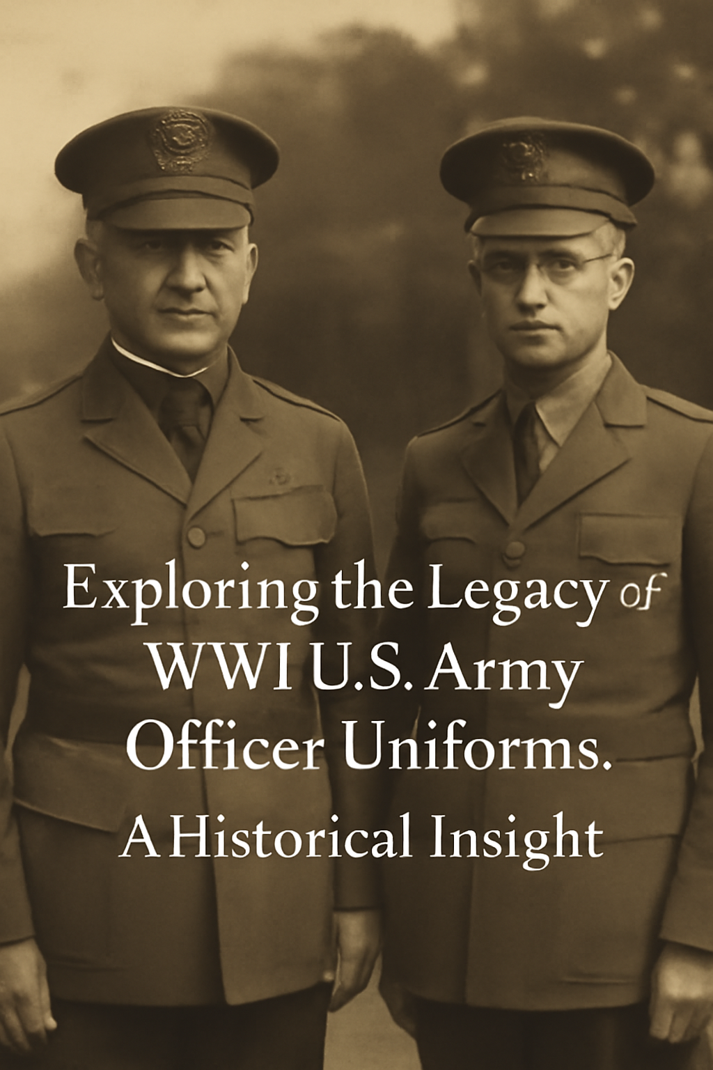 The U.S. Army officer uniforms from WWI, along with Navy uniforms like the chief dress white and the master at arms uniform, are more than just garments.