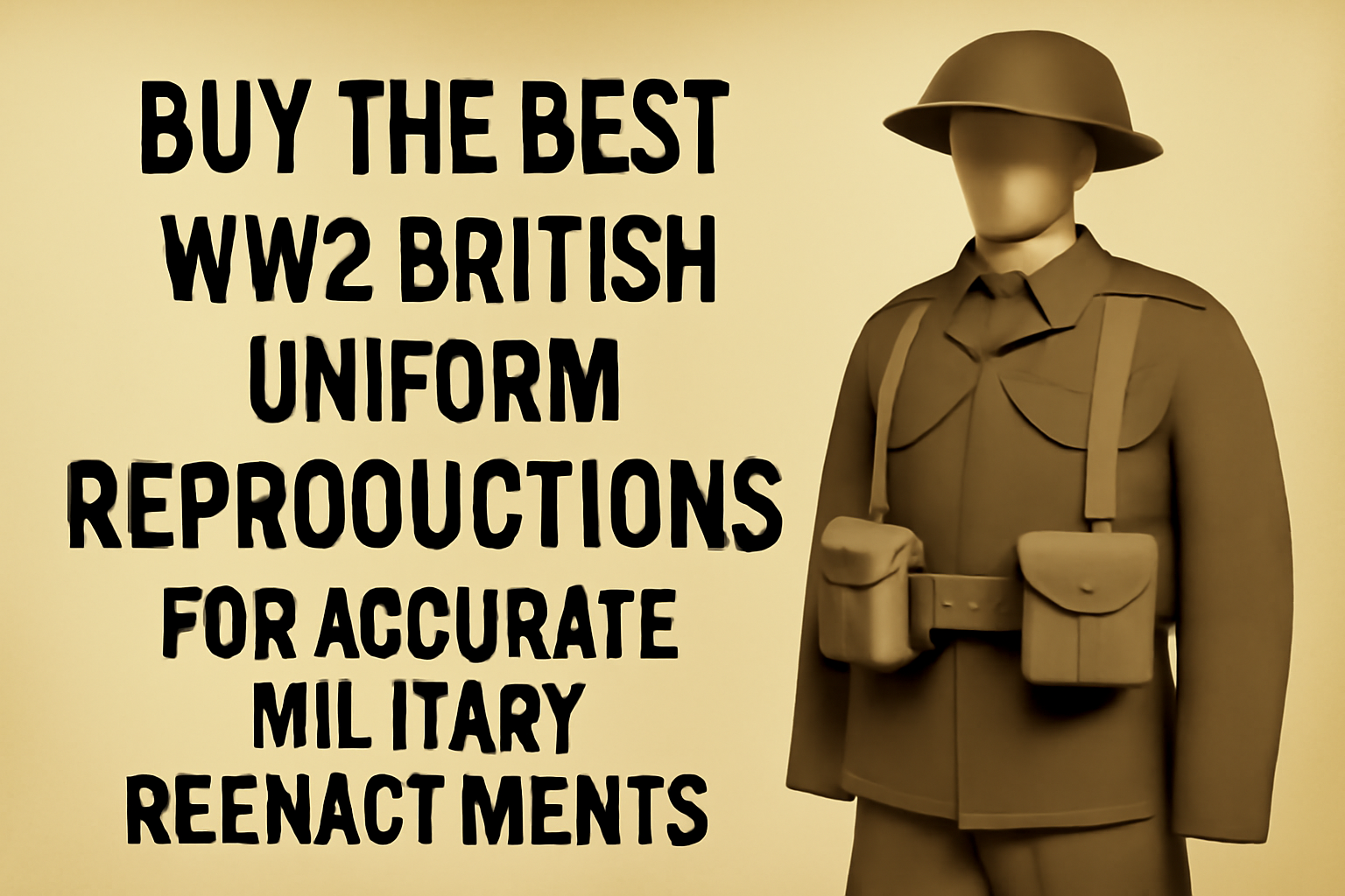The WW2 British uniform is one of the most iconic and recognized military outfits of the 20th century. 
