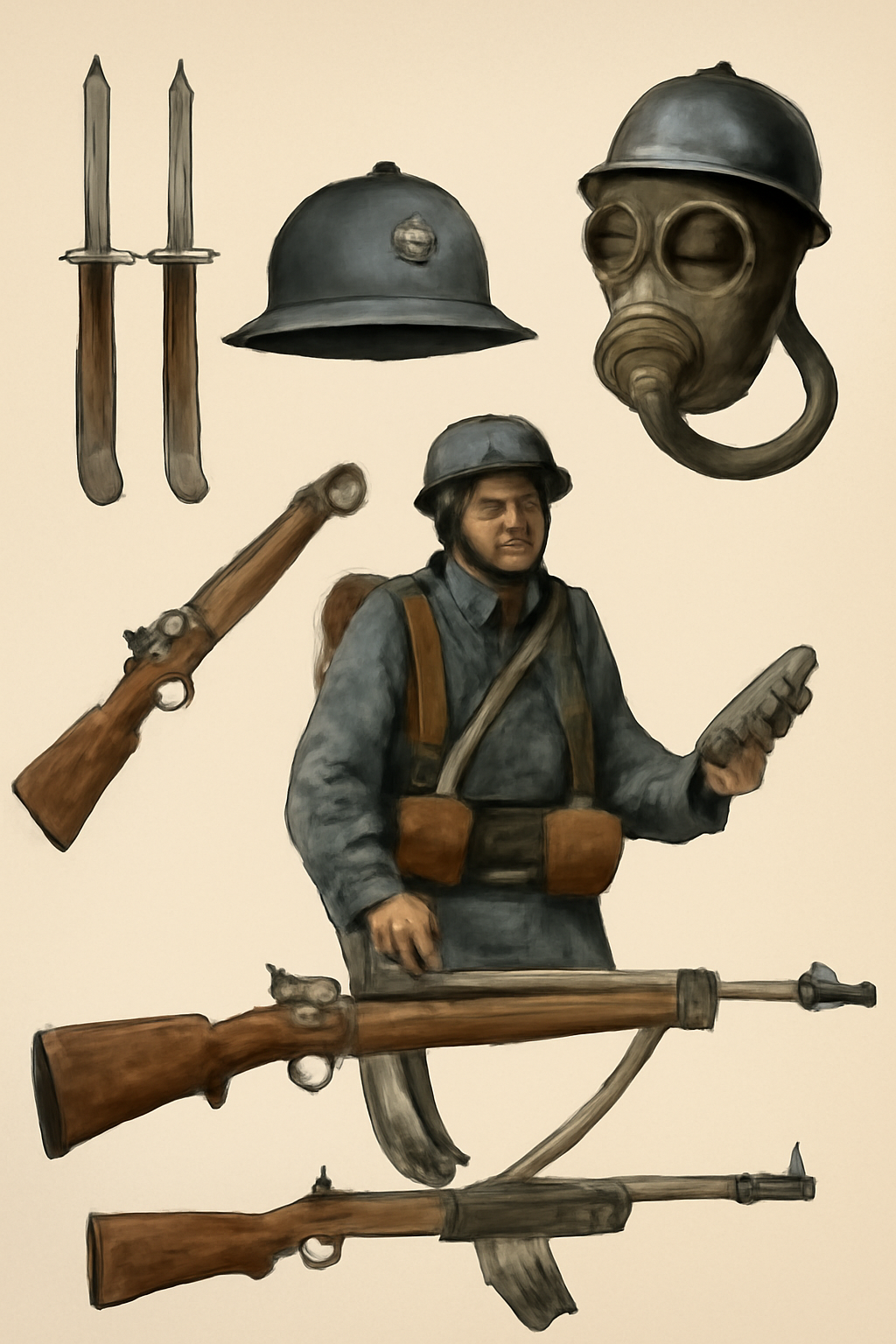 The French WW1 military gear was a testament to the ingenuity and resourcefulness of the French military during the Great War.