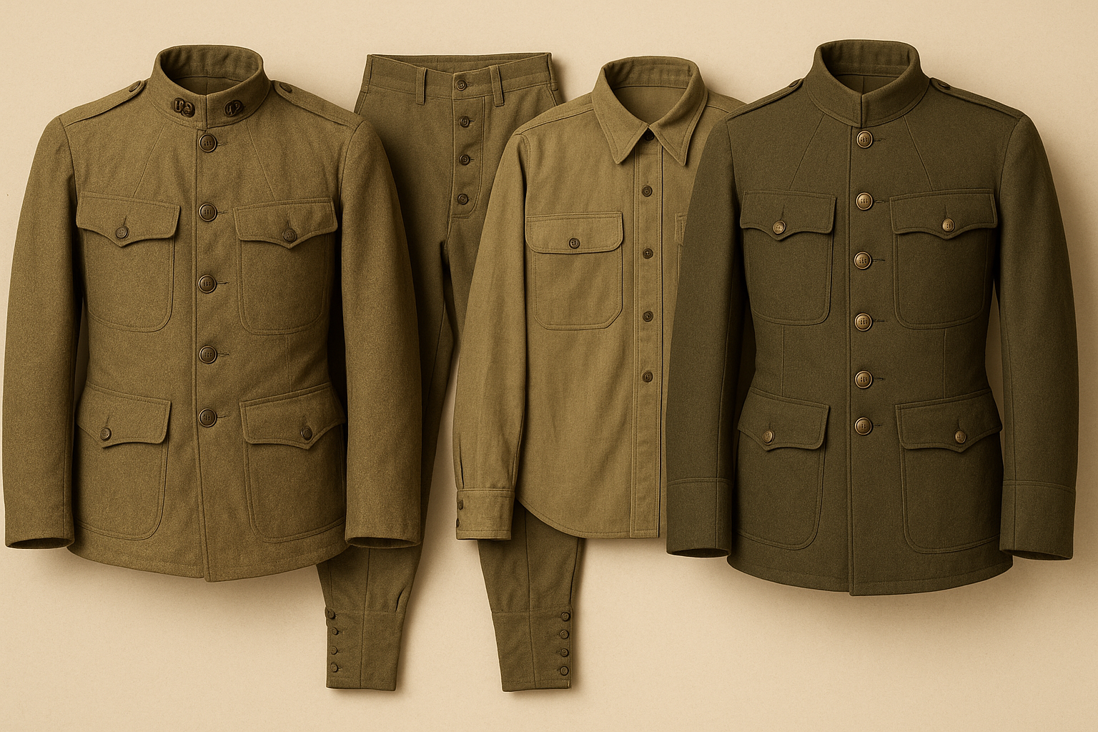 Over a century later, WWI US uniforms captivate military historians, fashion collectors, and reenactors.