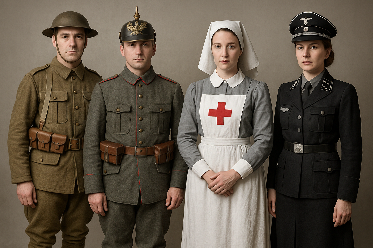 The First World War (1914–1918) was a transformative period in global military history, marked by trench warfare, new military technologies, and iconic uniforms.