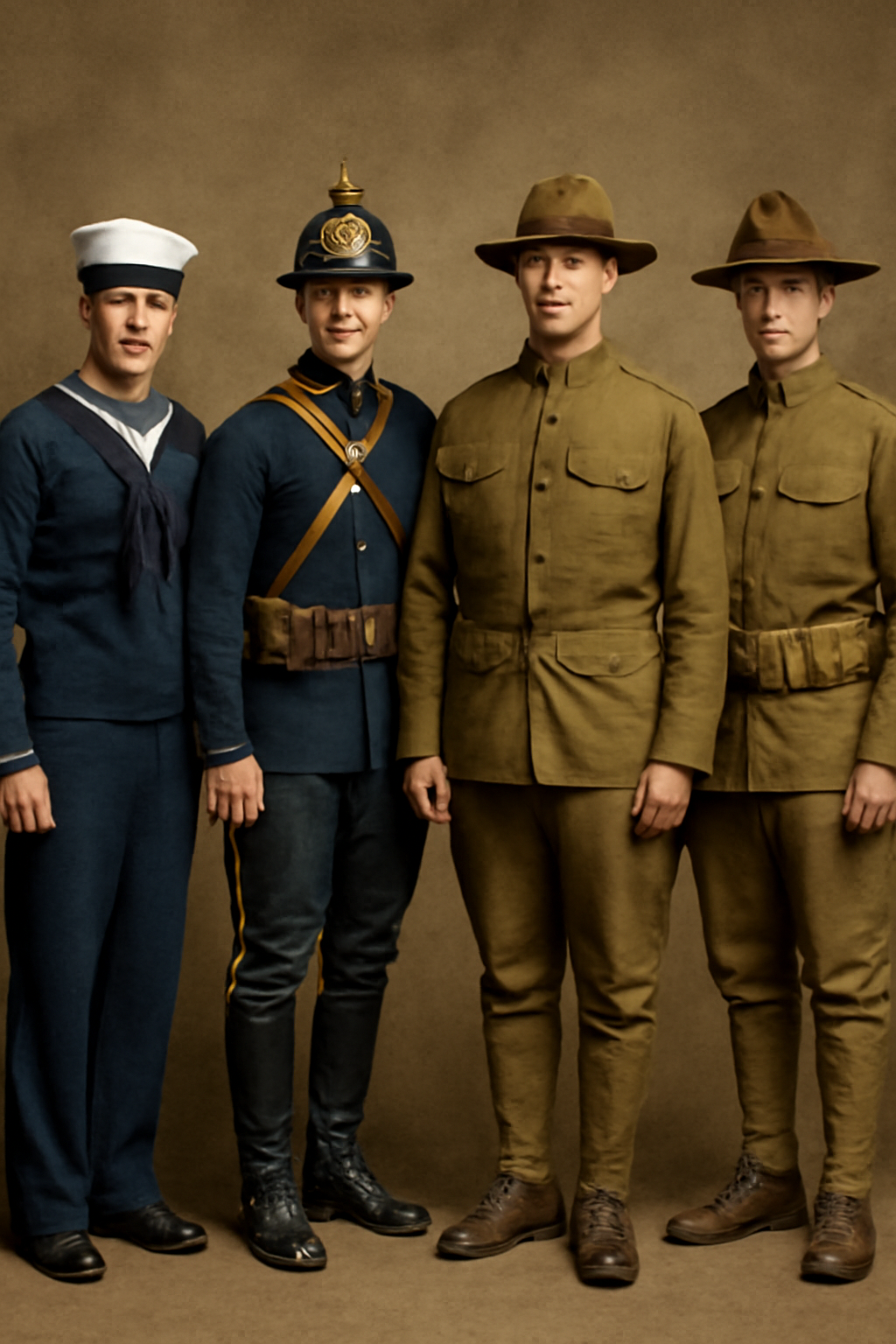 The uniforms worn by US soldiers during World War I—whether it was the iconic US Navy uniforms, the traditional Cavalry attire, or the distinctive National Guard gear—tell a rich and complex story of military history. 