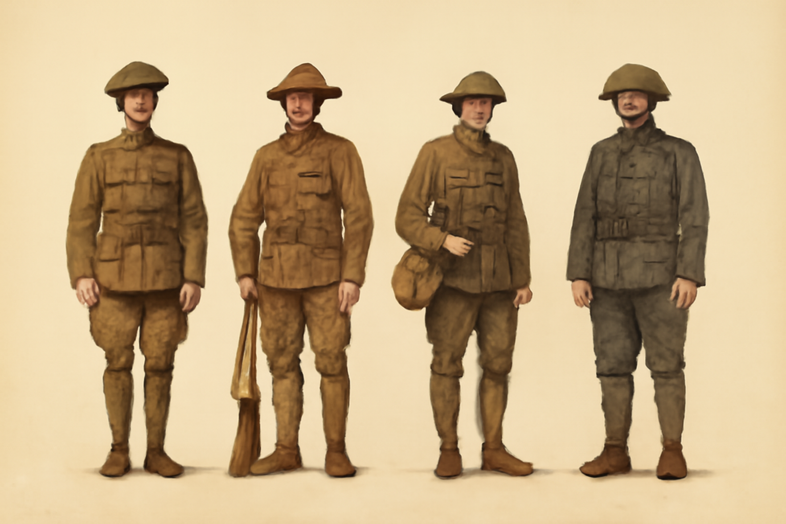 The uniforms worn by soldiers during World War 1 were a reflection of the era’s technological advances, military strategies, and the changing nature of warfare. 