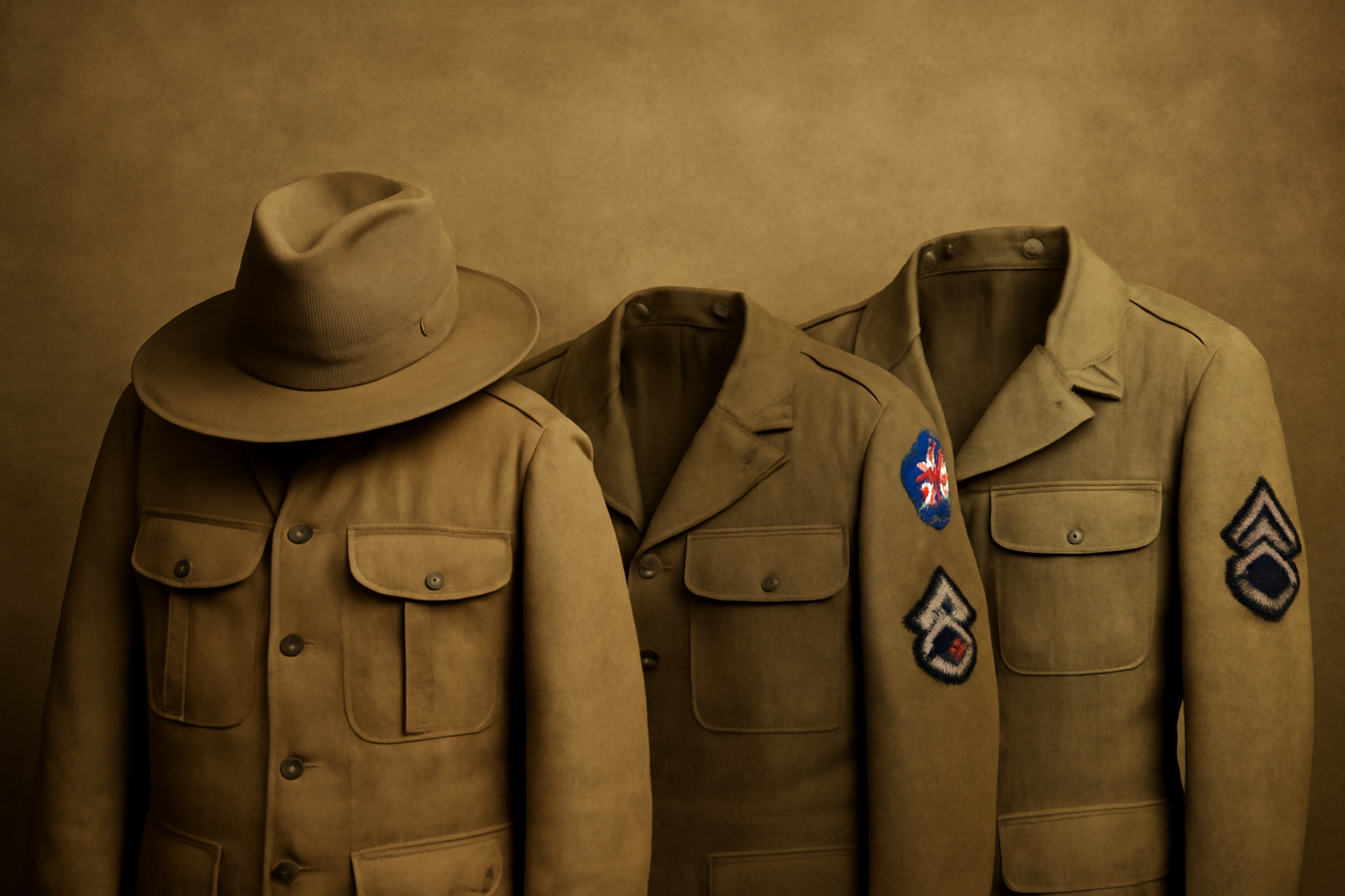 Reproductions of the Boer War and WWII uniforms offer a unique opportunity to connect with History tangibly. 