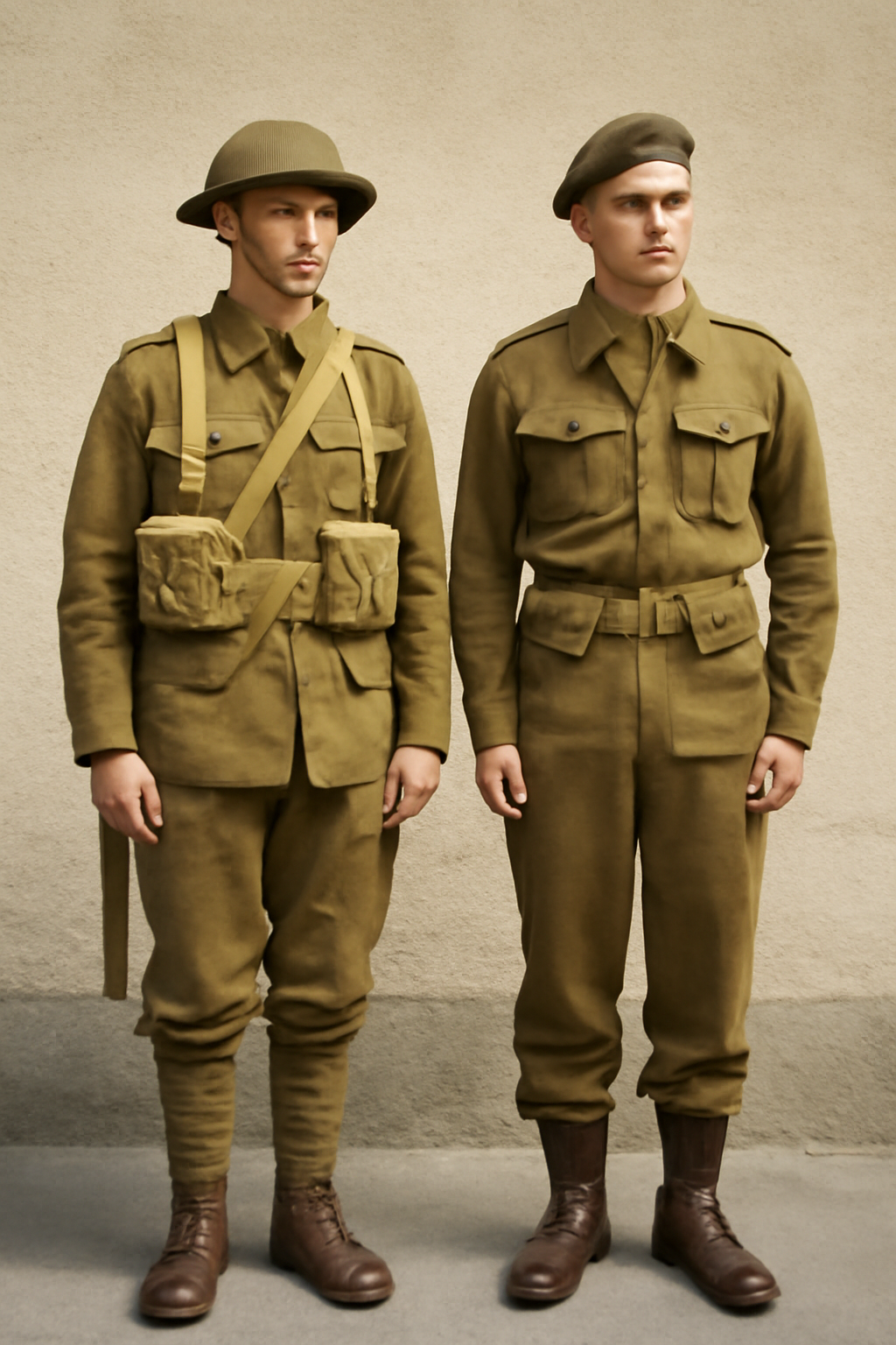  WW1 English uniform and the WW2 Army uniform British carry with them a legacy that reflects the courage and sacrifice of the soldiers who wore them.