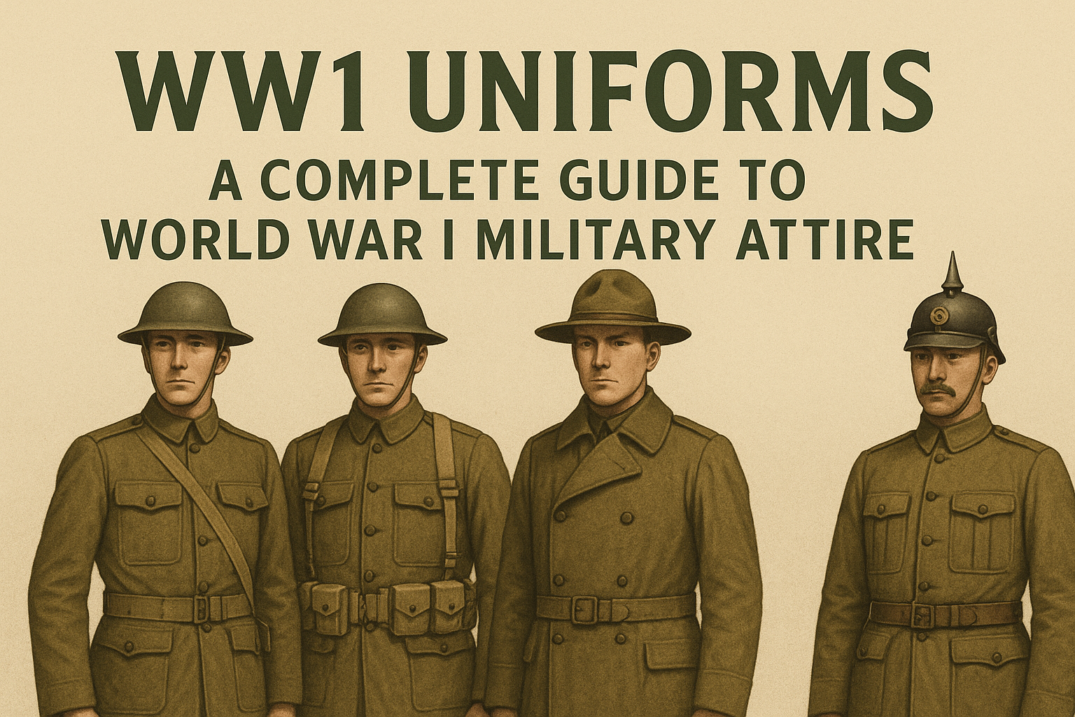 WW1 uniforms reflect a pivotal era in global military history.