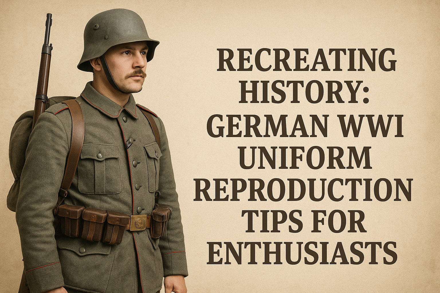 From historical reenactments to private collections, an authentic german WWI uniform reproduction brings the past into the present.
