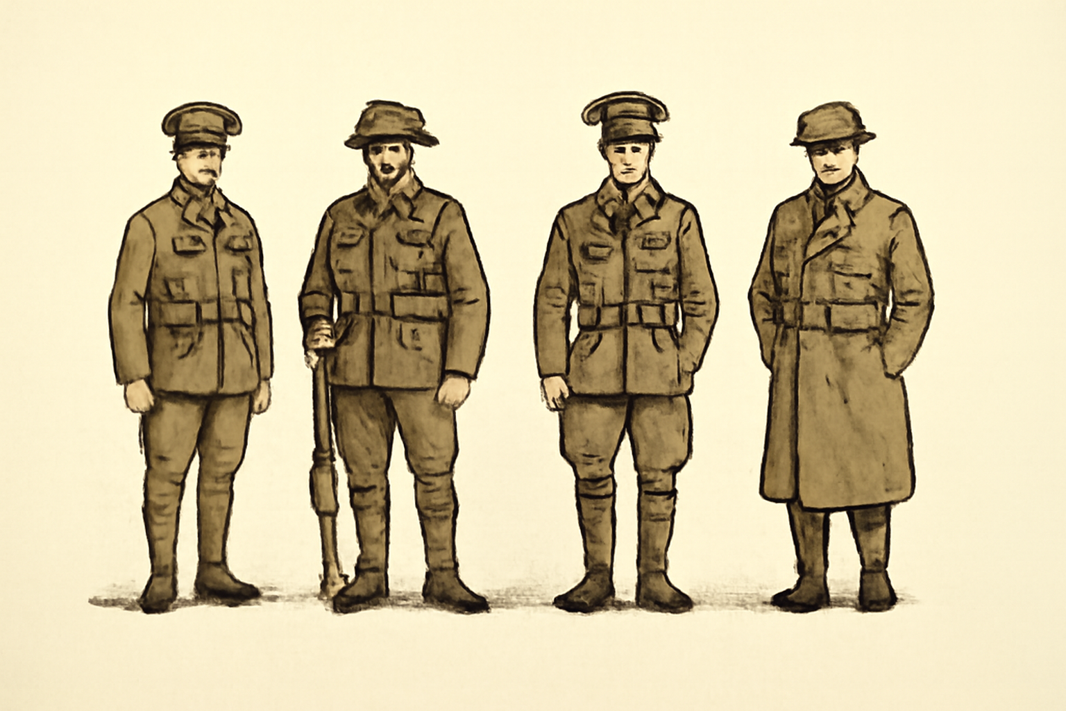 The first world war British uniform marked the turning point in military attire, shifting from ceremonial colors to functional clothing built for survival