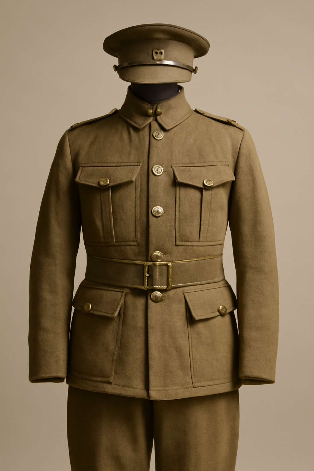 The World War One jacket, along with its accompanying gear like the WW1 cap and the iconic boots, represents a fascinating chapter in military history