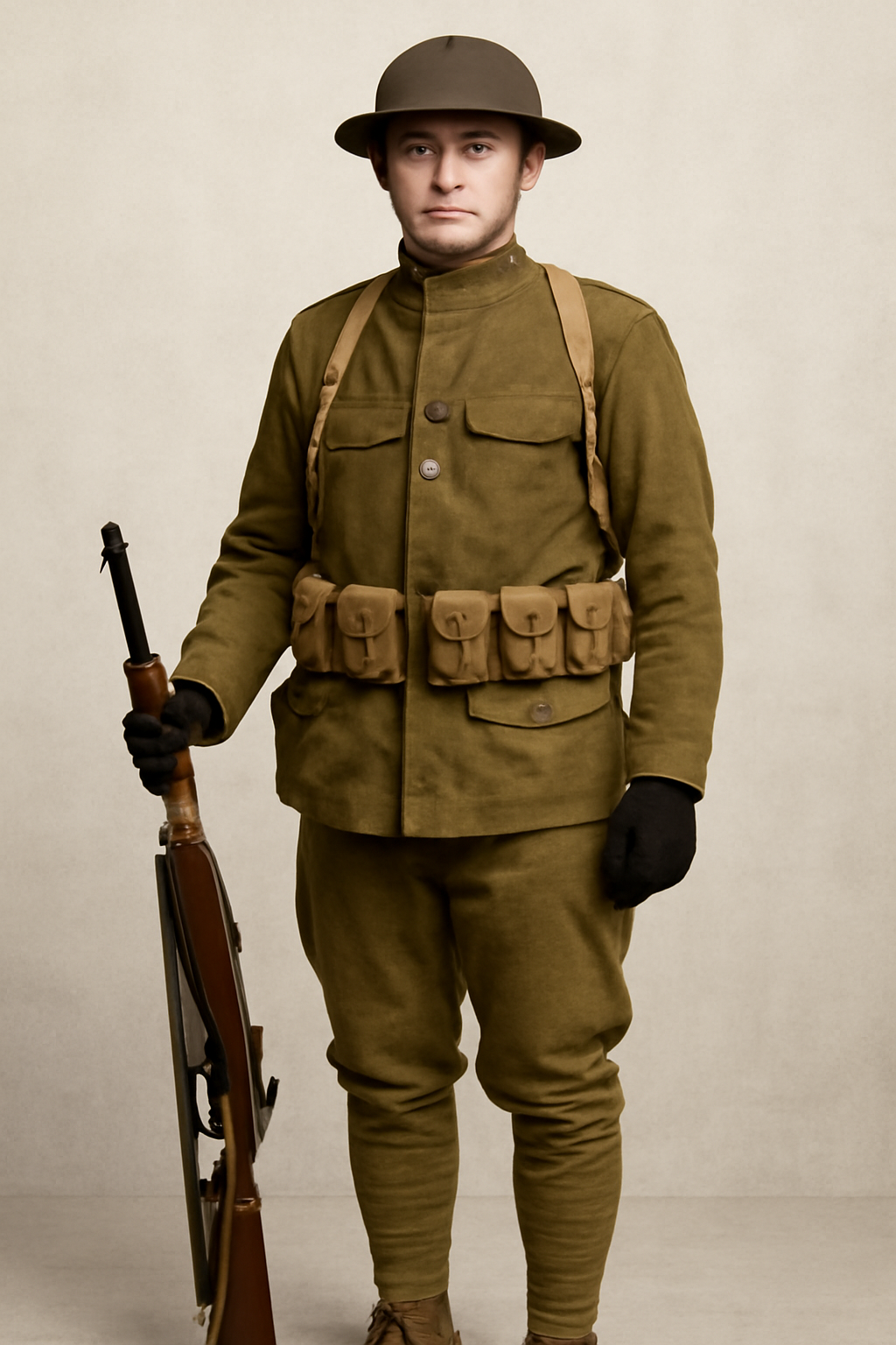 wwi american uniform reenactment