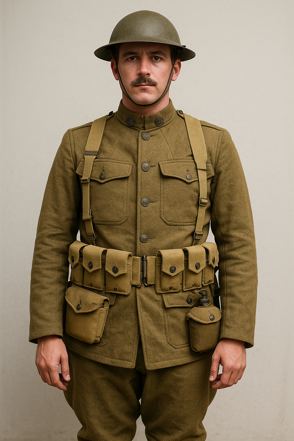 wwi us uniform reenactment.