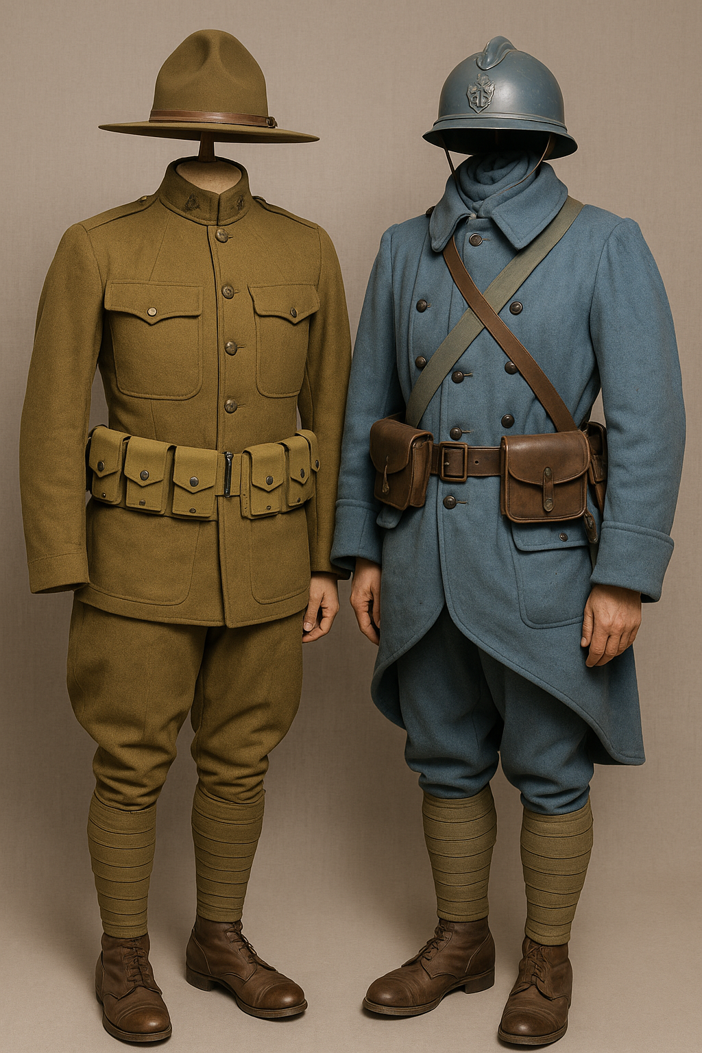 wwi american uniform reproduction.