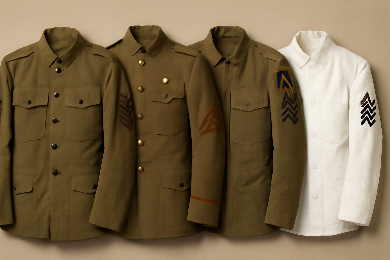 wwi american uniform insignia.