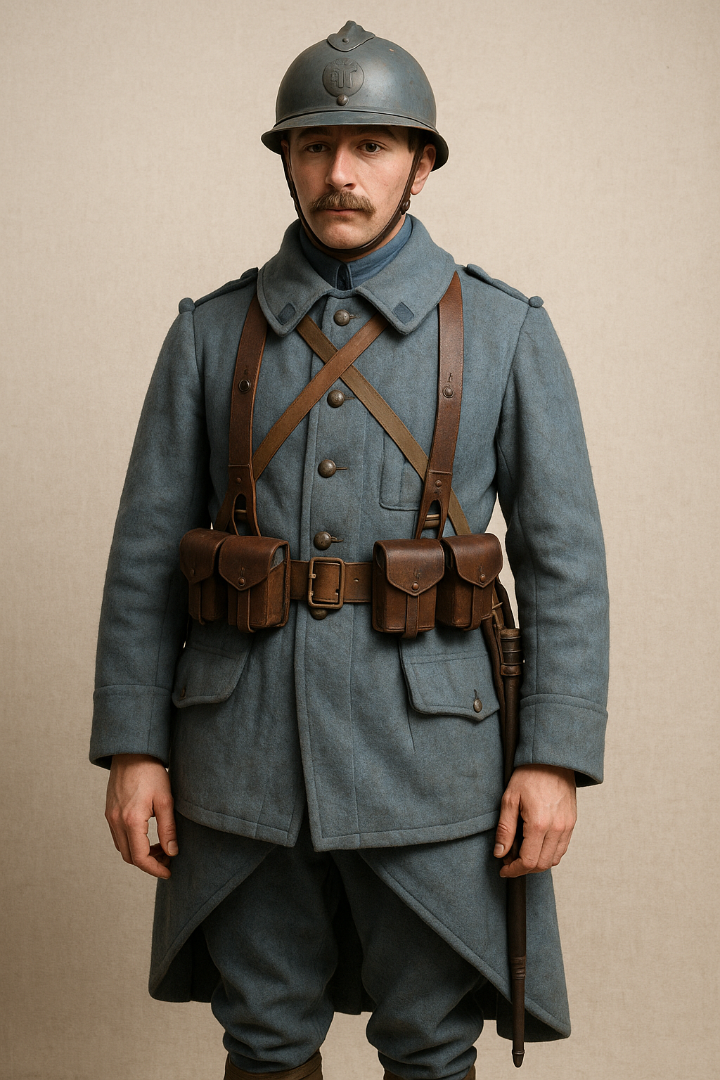 why were french ww1 uniforms blue.