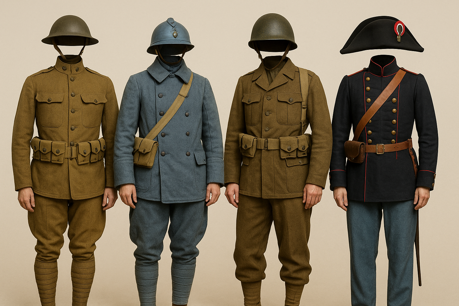 french wwi uniform components